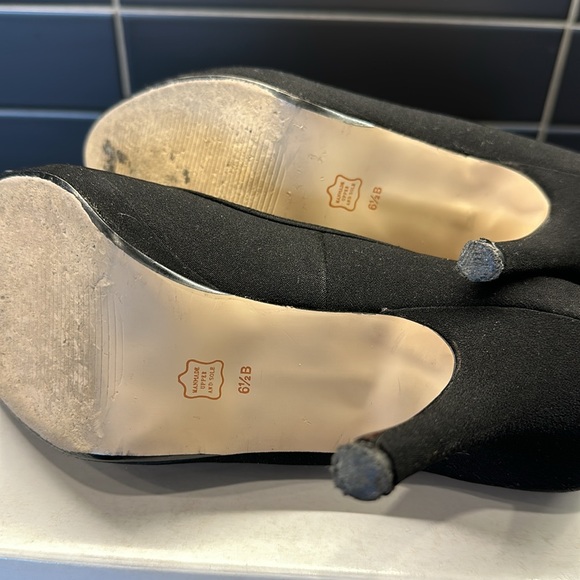 Ladies peep toe heels - Picture 4 of 6